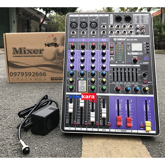 Mixer Max 68 pro, Bluetooth, Revert hát hay, âm thanh mềm mại, karaoke cực đỉnh + Tặng kèm dây AV