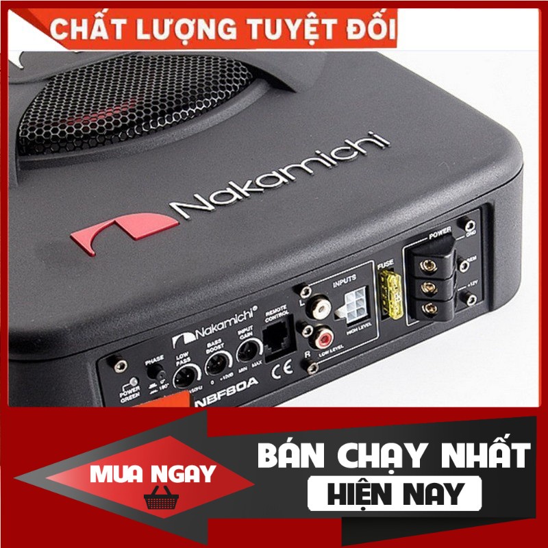 Loa Sub gầm ghế ô tô Nakamichi NBF8.1A - Hàng chính hãng bảo hành 12 tháng