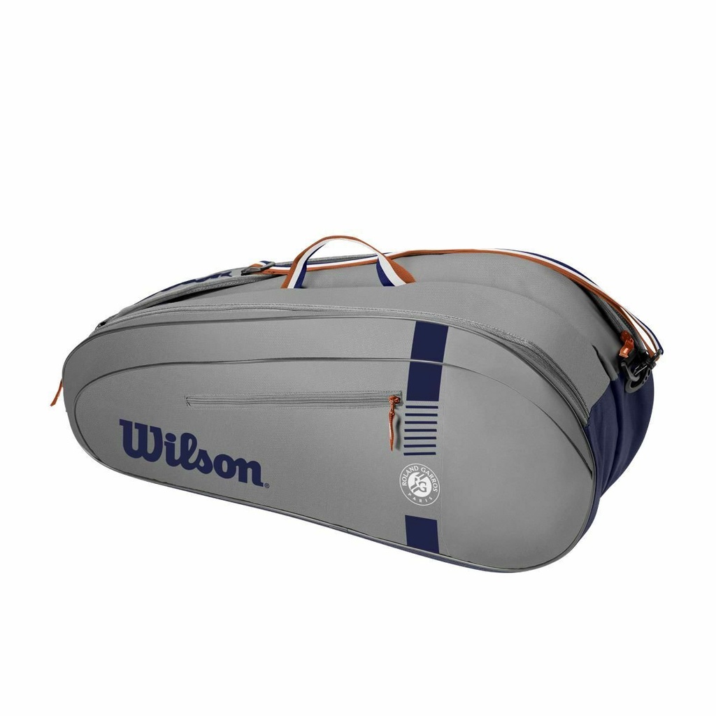 Túi tennis Wilson Roland 2 ngăn mẫu mới màu xám
