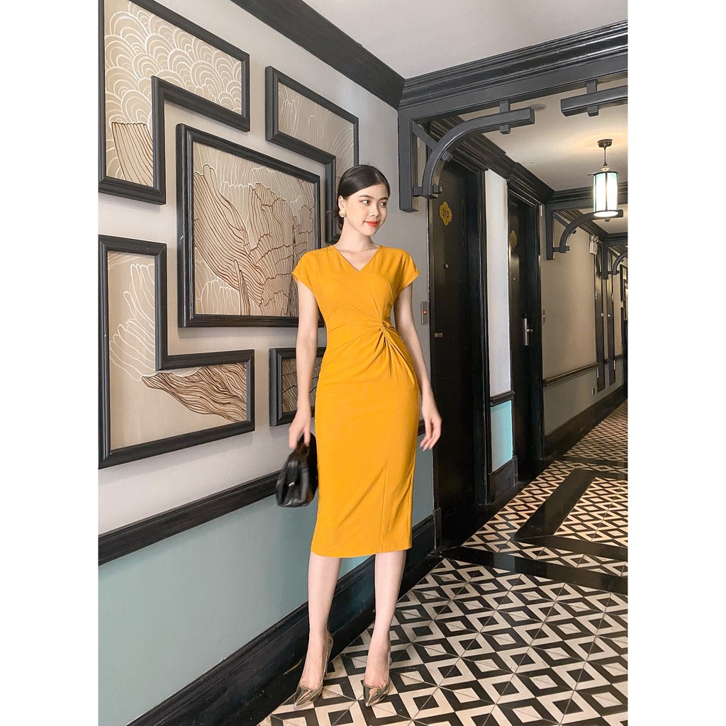 Váy ôm cổ V thắt eo tay hến Zym's House - LT99 | BigBuy360 - bigbuy360.vn