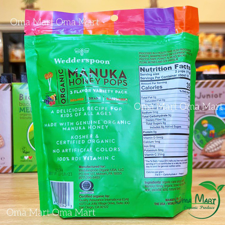 Kẹo mút mật ong Manuka Wedderspoon