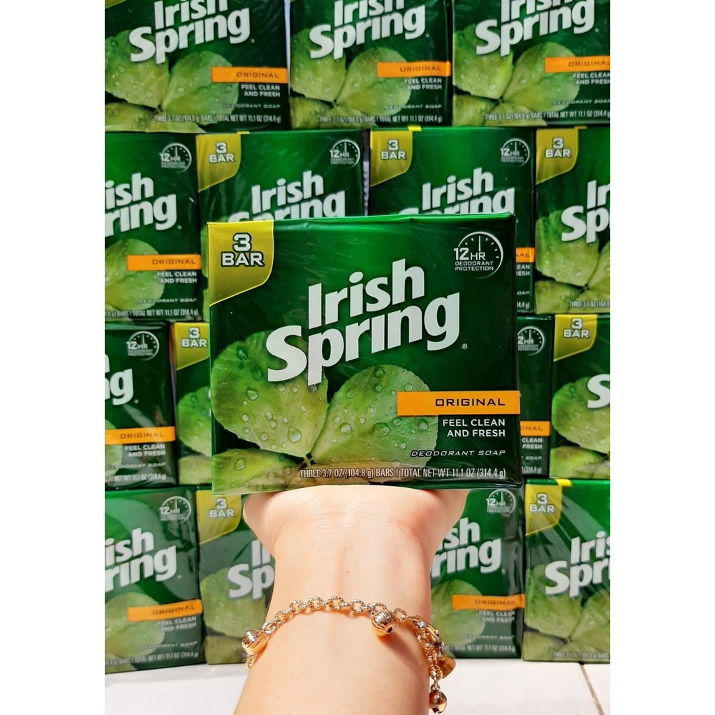 Xà Bông Cục Diệt Khuẩn Irish Spring Deodorant Soap Original 113g