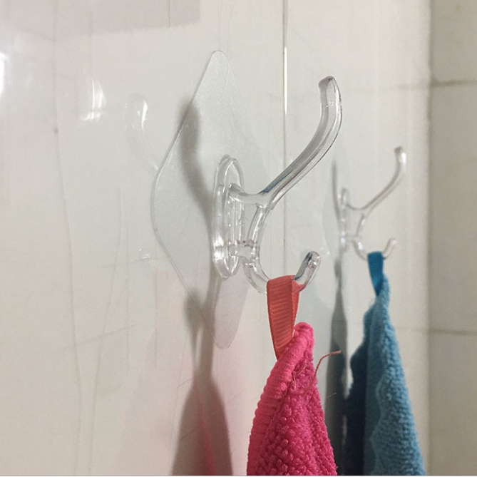 Móc dán tường với 6 móc treo đồ dùng đa năng dành cho phòng tắm/bếp