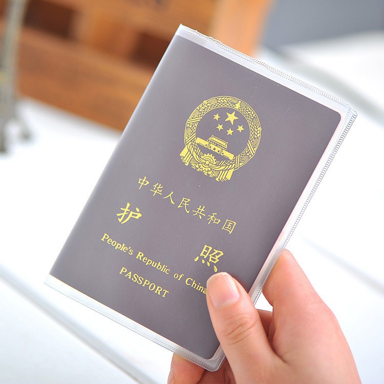 bao passport 3 Ngăn nhựa trong dẻo Loại Dày