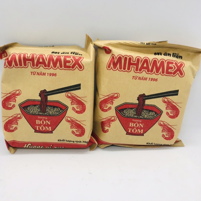 Lẻ 1 Gói Mì Tôm Giấy MIHAMEX 70g