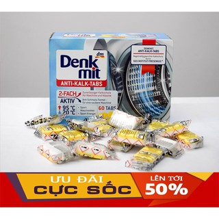 Viên vệ sinh lồng giặt Denk mit của Đức! Hộp 60 viên