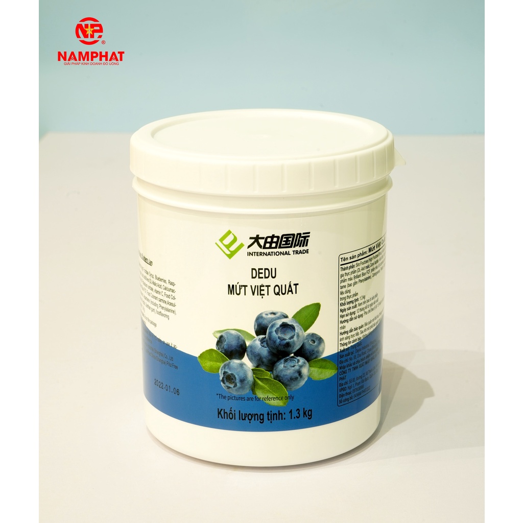 Mứt việt quất dedu 1.3kg