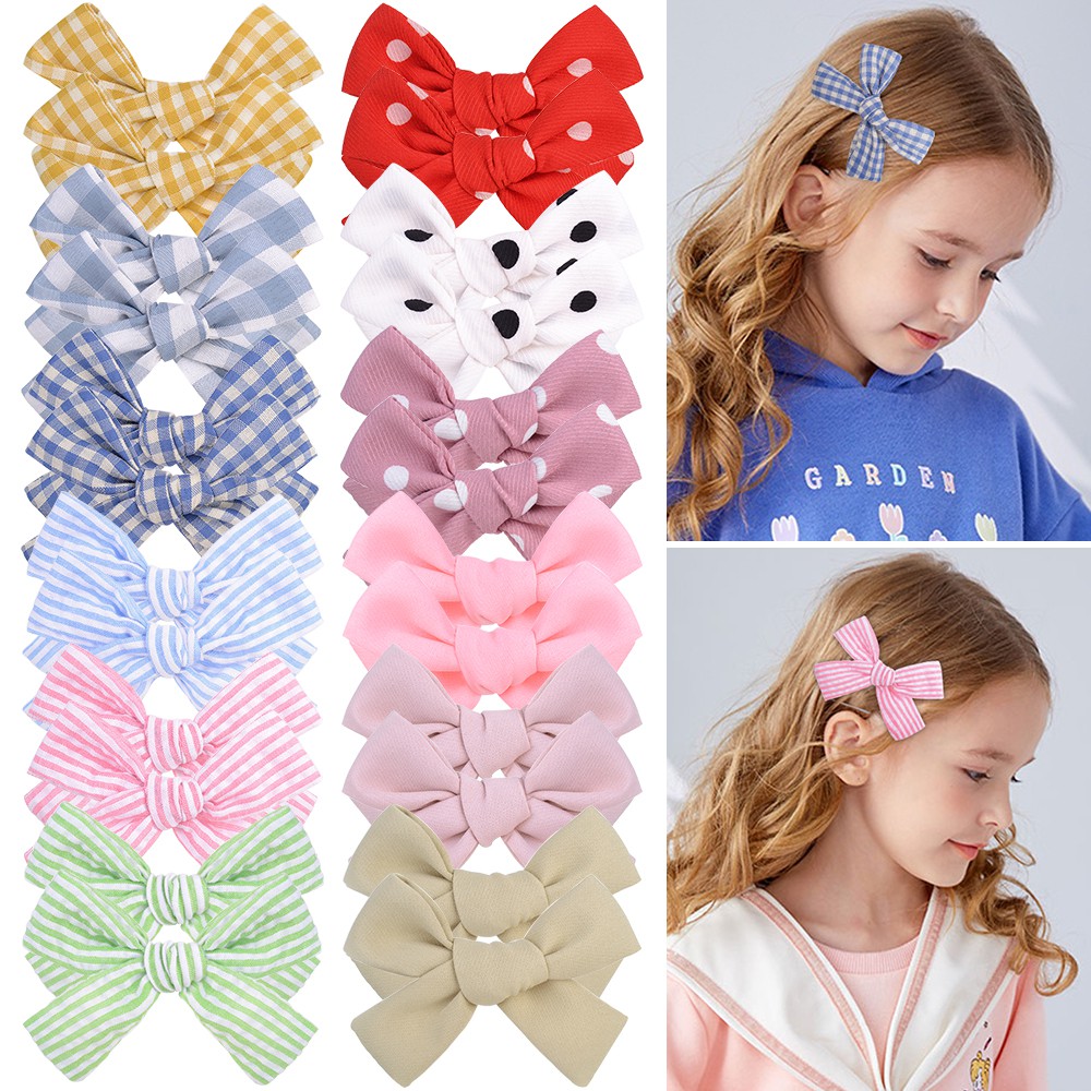 Kẹp tóc KIDSBOWS hình nơ nhiều họa tiết đáng yêu cho bé