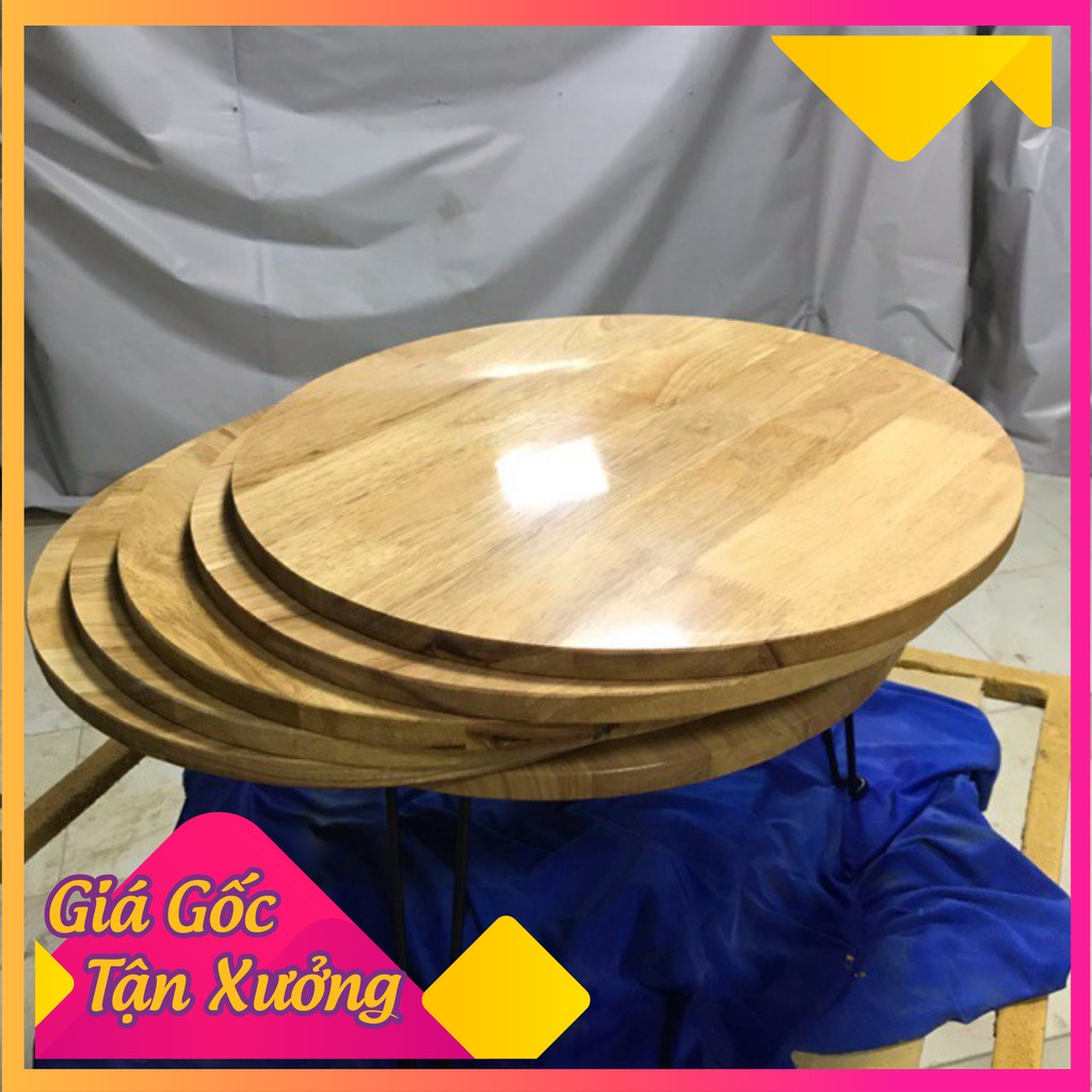 Mặt bàn tròn gỗ cao su công nghiệp đủ loại giá rẻ Havaco bt01