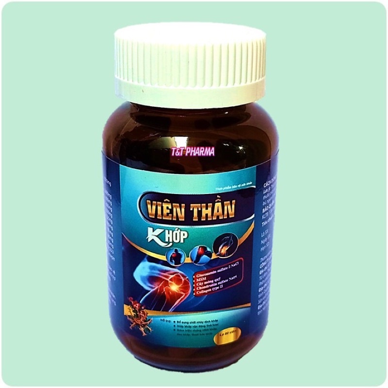 Viên thần khớp Glucosamin giảm đau xương khớp tăng chất nhầy xương khớp hộp 60 viên
