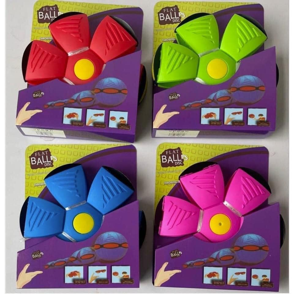 Đồ chơi đĩa bay UFO biến hình quả bóng ma thuật có đèn LED phát sáng cho bé phát triển kỹ năng vận động