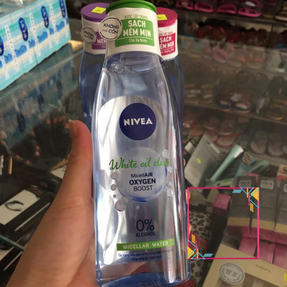 [Mẫu mới] Nước tẩy trang Nivea 200ml ( có 3 loại da mụn, da nhờn, da thường) khách vui lòng chọn loại phù hợp