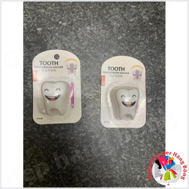 Cài bàn chải hình răng vỉ 1 cái và vỉ 2 cái và 3 cái hít tường đảm bảo siêu chắc