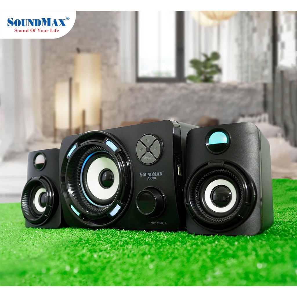 [Mã ELHACE giảm 4% đơn 300K] Loa Vi Tính SoundMax A-600/2.1 - Hàng Chính Hãng