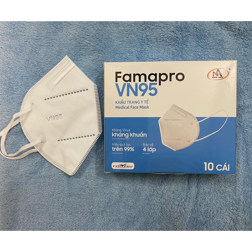 Khẩu Trang Y tế 4 lớp FAMAPRO VN95,Công ty Nam Anh,Chuẩn Farmacity