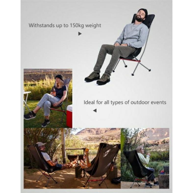 Ghế xếp ,ghế gấp gọn NatureHike NH18Y060-Z trọng tải 120kg dã ngoại cắm trại du lịch, câu cá