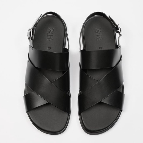 Giày sandals da Zara authentic STRAPPY
