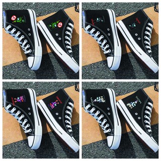 Giày thể thao cổ cao in hình Among Us ver giáng sinh mẫu 3 size nam nữ 35 - 44