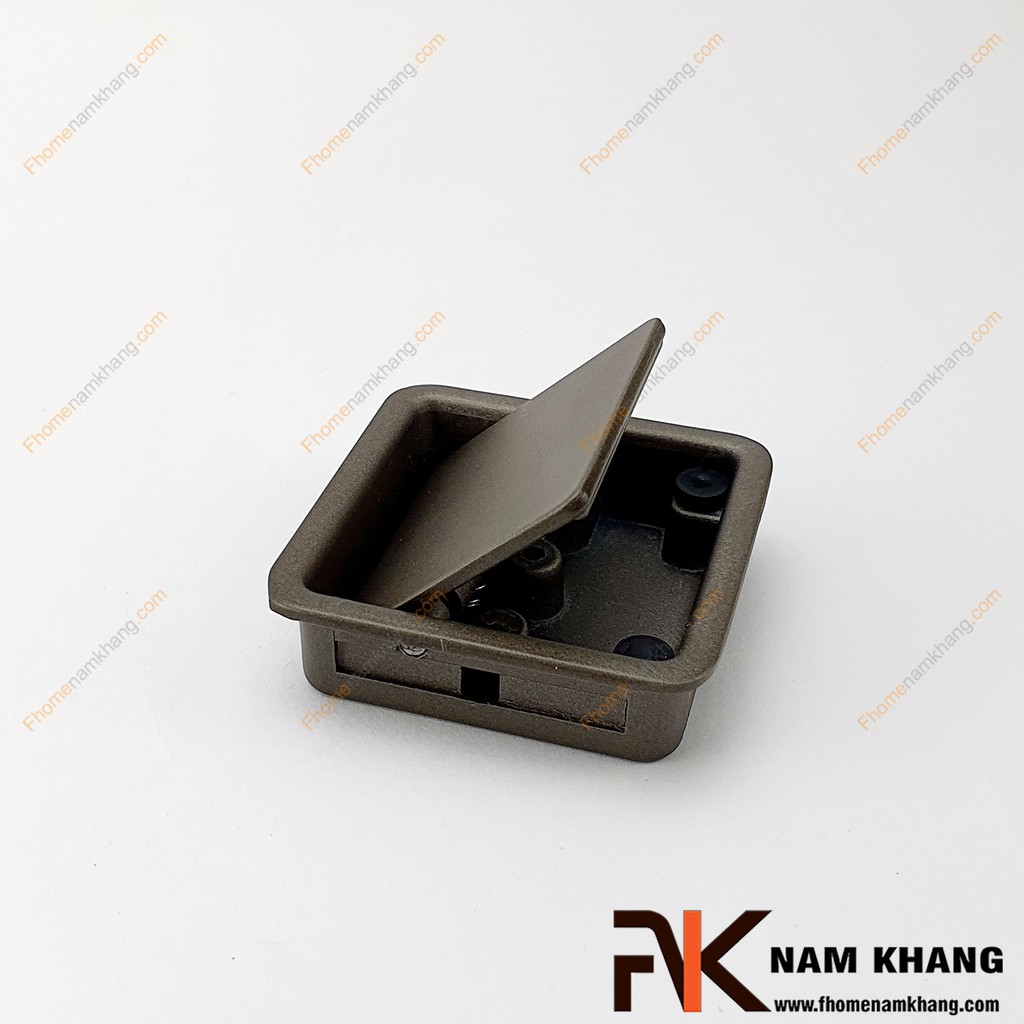 Tay nắm âm tủ bằng nhôm xám mờ NK237-X