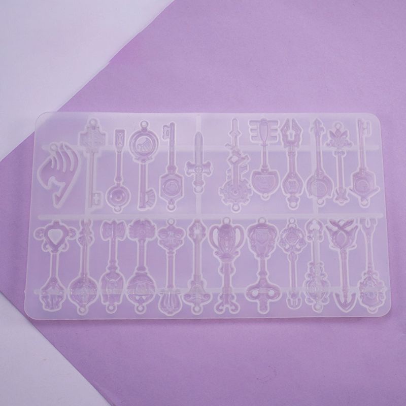 Khuôn Silicone Làm Mặt Dây Chuyền Hình Chìa Khóa