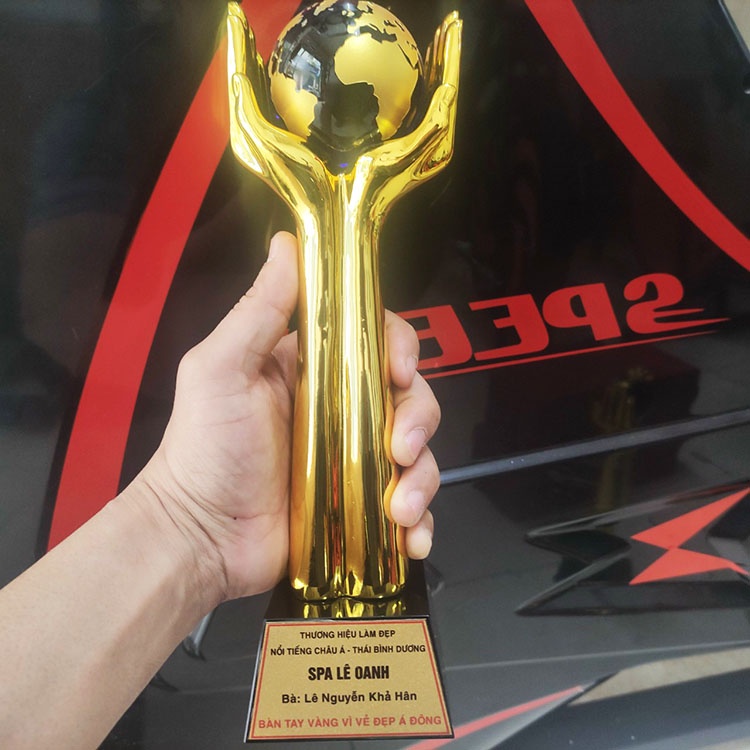 [Free in ấn logo] Cúp lưu niệm bàn tay ⚡Kỷ niệm chương - biểu trưng pha lê - cúp thể thao - cúp kim loại giá tốt