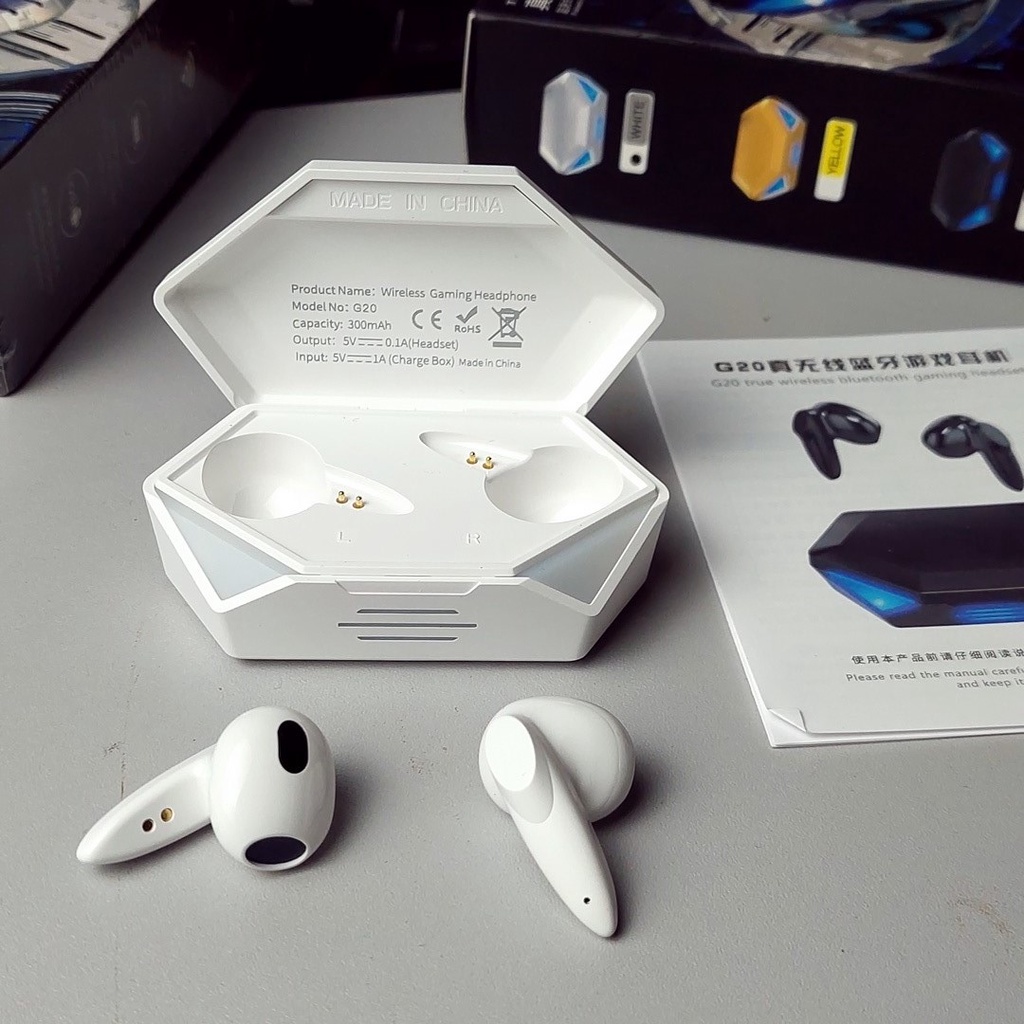 TAI NGHE CHƠI GAME TWS EARBUDS G20. Độ nhạy phải hồi cao, không bị trễ