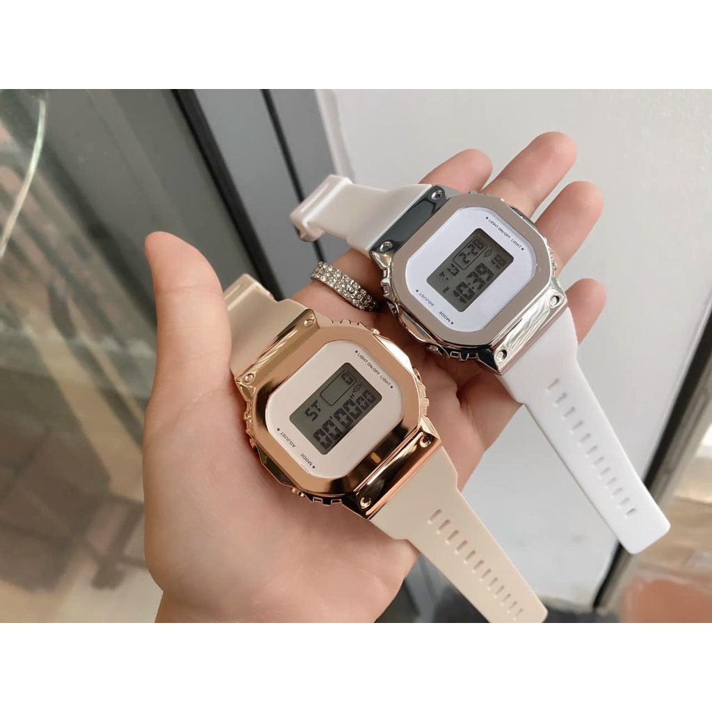 Đồng hồ nữ thể thao điện tử chống nước nam mặt vuông DHU