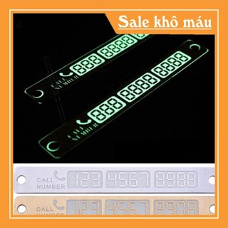 Thẻ Ghi Số Điện Thoại Ô Tô Phát Quang Khi Trời Tối , Gắn Kính Ô Tô Khi Đỗ Xe