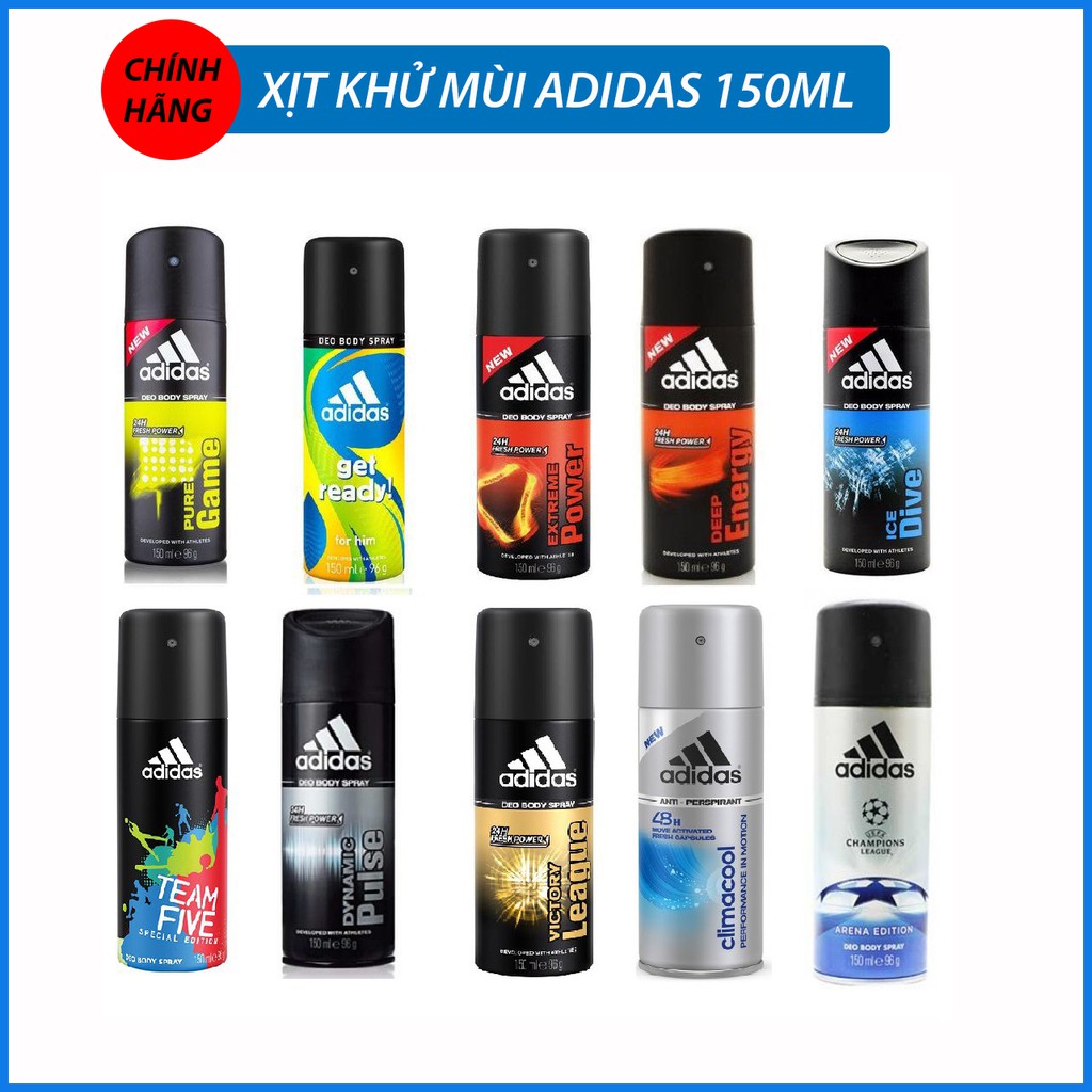 Xịt Khử Mùi Toàn Thân Adidas For Men 150ml Chính Hãng - Giá Rẻ Nhất Shopee