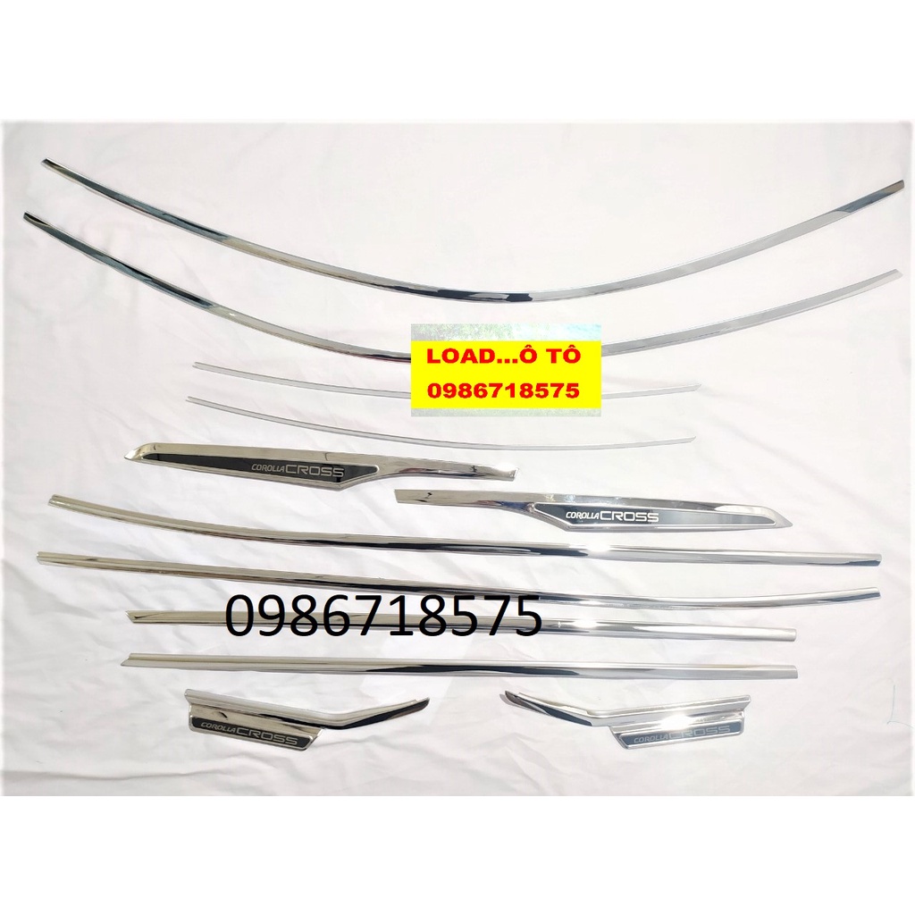 Nẹp Viền Chân Kính, Cong Kính Xe Toyota Corolla Cross 2024-2020 Hàng Inox Cao Cấp Nhất Thị Trường