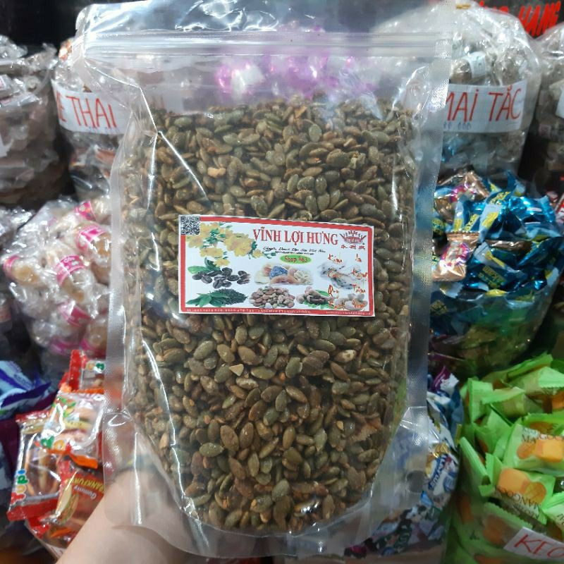 HẠT BÍ XANH RANG TỎI ỚT 500GR