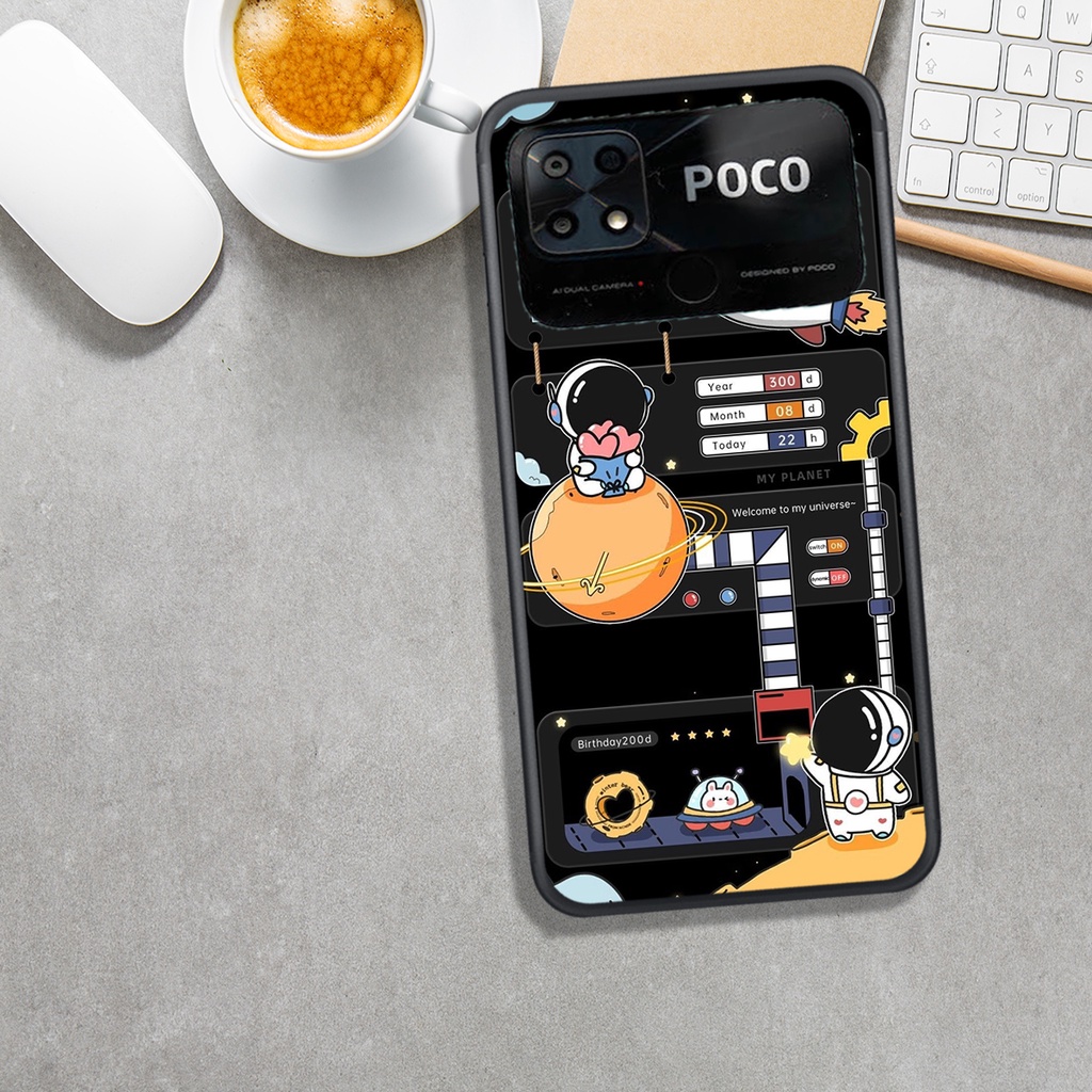 ỐP LƯNG XIAOMI POCO C40,  IN HÌNH PHI HÀNH GIA CHIBI ĐẸP, NGẦU.