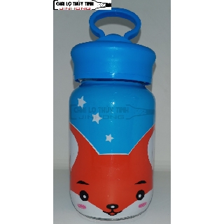 Bình Thủy Tinh IN HÌNH THỎ MS13 350ml