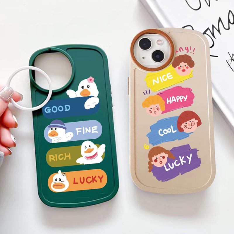 SUNTAIHO Ốp lưng iphone Ốp điện thoại mềm chống sốc in hình vịt hoạt hình thích hợp cho iPhone 11 12 13 promax X xr XS max 7 8 Plus