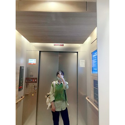 Set áo+gile len cổ V xanh lá, áo sơ mi xanh mint oversize