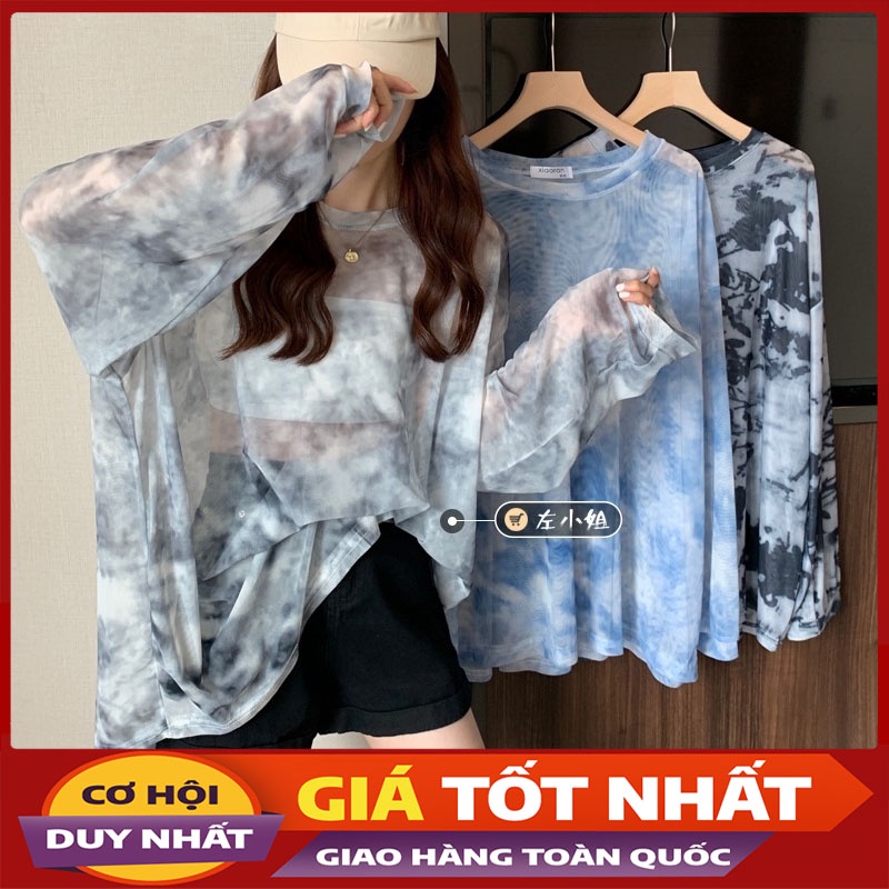 Áo Lưới Lỗ Siu Liti Tay Dài Dáng Rộng Phong Cách Hàn Quốc M803-Violet
