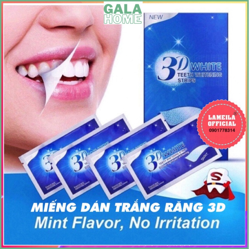 Miếng trắng răng Miếng dán trắng răng tiện lợi 3D Combo 7 miếng GALA HOME
