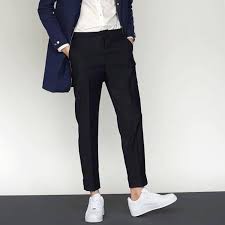 Quần baggy tây âu đen xám Saigonese unisex | BigBuy360 - bigbuy360.vn