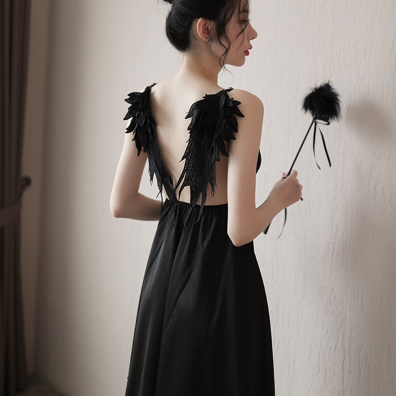 Siêu Hott - Váy Ngủ / Đầm ngủ đôi cánh thiên thần B136 Tặng quần kèm chíp cao cấp