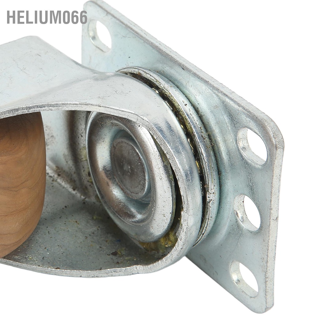 Helium066 2 cái Xe đẩy Caster Nylon chịu nhiệt Chống mài mòn Bánh xe xoay linh hoạt 75mm