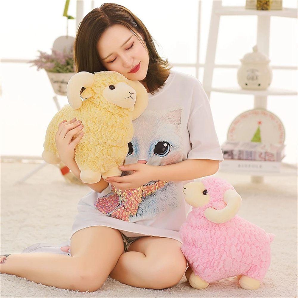 Cừu Nhồi Bông Mềm Mại Trang Trí Nhà Cửa