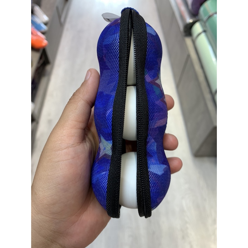 Bao Đựng 3 Quả Bóng Bàn Lining Chính Hãng - Màu Đỏ Ngôi Sao - Nhỏ Gọn , Tiện Lợi