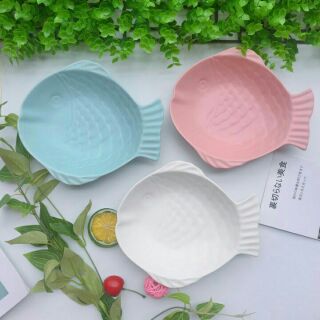 Đĩa Sứ Cá Tròn Sâu Lòng To 18x16cmA