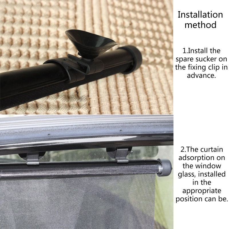 Cặp Tấm Che Nắng Và Tia UV Cho Con Lăn Ghế Ngồi Xe Hơi