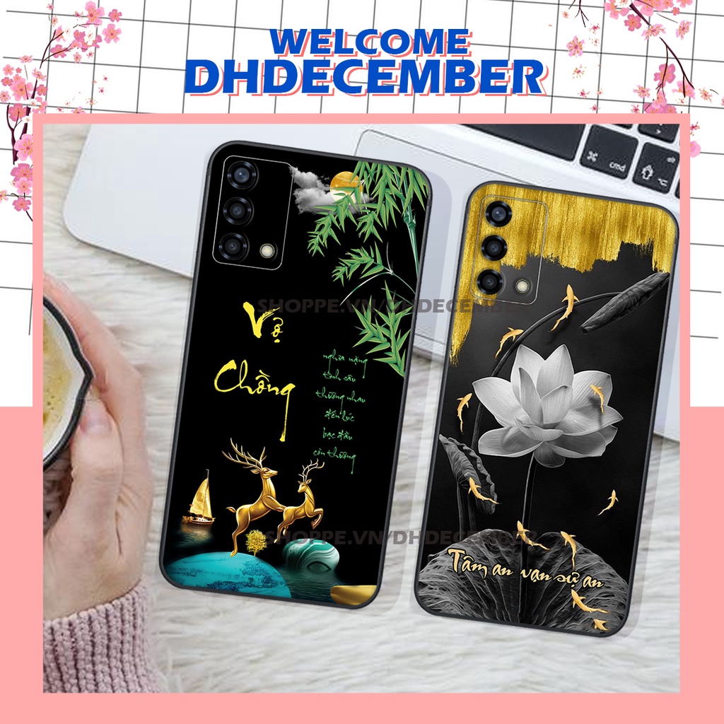 Ốp lưng Oppo A74 / A95 in hình thư pháp tâm an vạn sự an ,mã đáo thành công SIÊU CHẤT