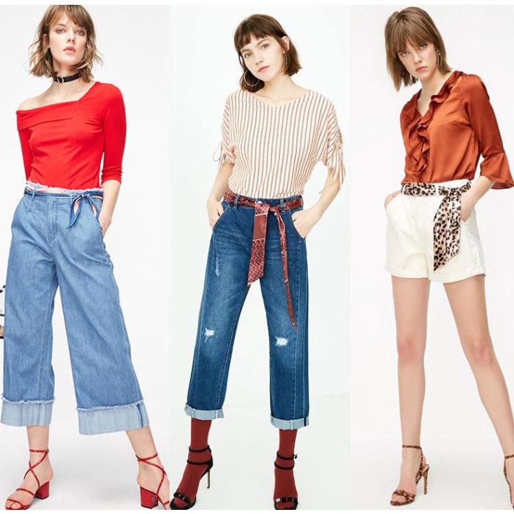 Thắt Lưng Nữ Vải Lụa In Họa Tiết Hoa Thời Trang