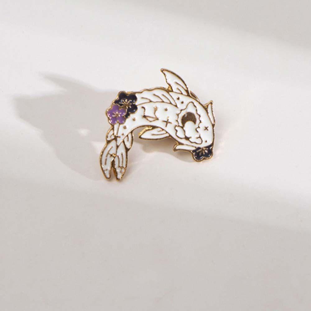 Ghim Cài Áo Hình Cá Koi May Mắn Cho Nam Nữ