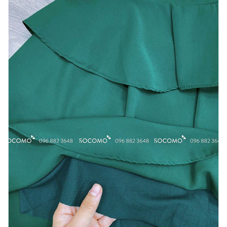 Set áo tay dài kèm chân váy 3 tầng nữ Socomo - Hàng Loại 1, Chất Đẹp - Giá tốt - 100% ảnh Socomo Tự Chụp
