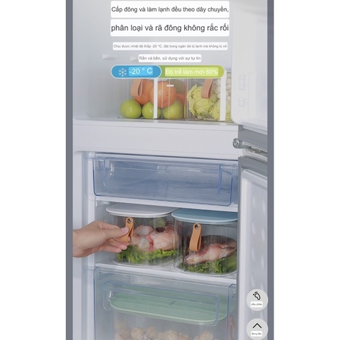 Hộp đựng thực phẩm Ecoco cao cấp nắp siêu kín 100% | Hộp lạnh bảo quản thức ăn tay cầm silicon mẫu mới