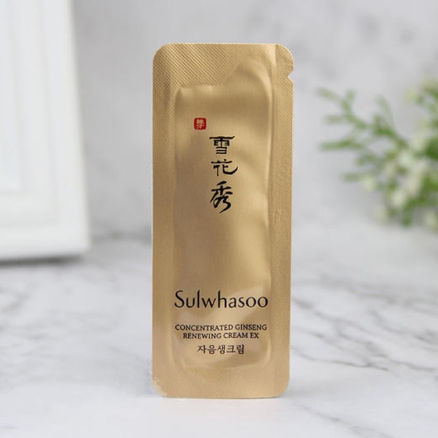 Kem dưỡng Sulwhasoo Concentrated Ginseng Renewing Perfecting Cream gói 1ml - chiết xuất nhân sâm , chống lão hóa